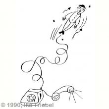 Manchmal kann man beim Telefonieren in die Luft gehen